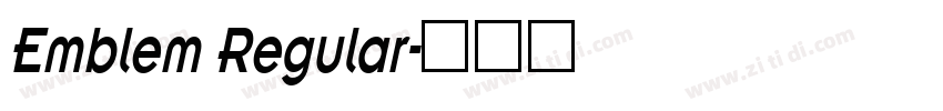 Emblem Regular字体转换